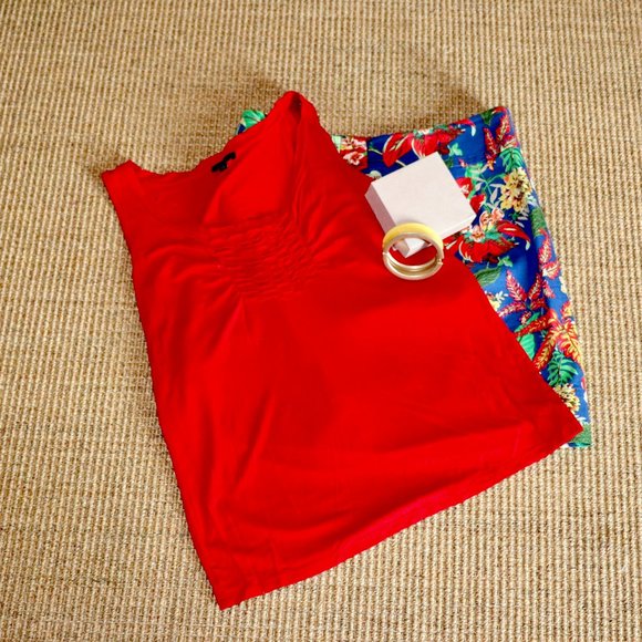 Talbots Blue Floral Mini Skirt - Picture 6 of 6